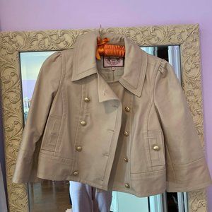Cropped trench-inspired jacket